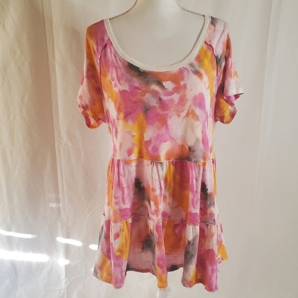 Torrid Women's Tiered Babydoll T-shirt - Picture 3 of 12